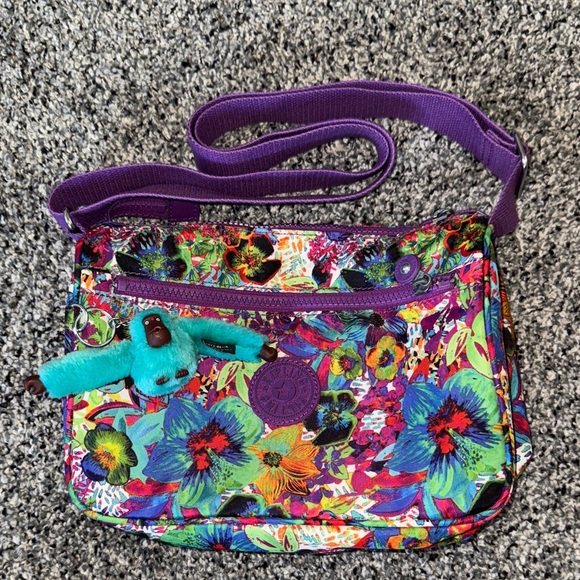 Kipling Multicolor Floral Crossbody Bag - Picture 1 of 8